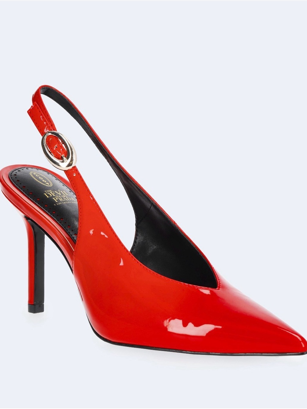 Womens Devil Prada Scoop Collection Pointed Toe Slingback Heels Size 7